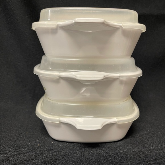 Corningware Spice of Life  petite pans SET OF 3 WITH COVERS 1 3/4 cup P-41-B - Picture 4 of 7